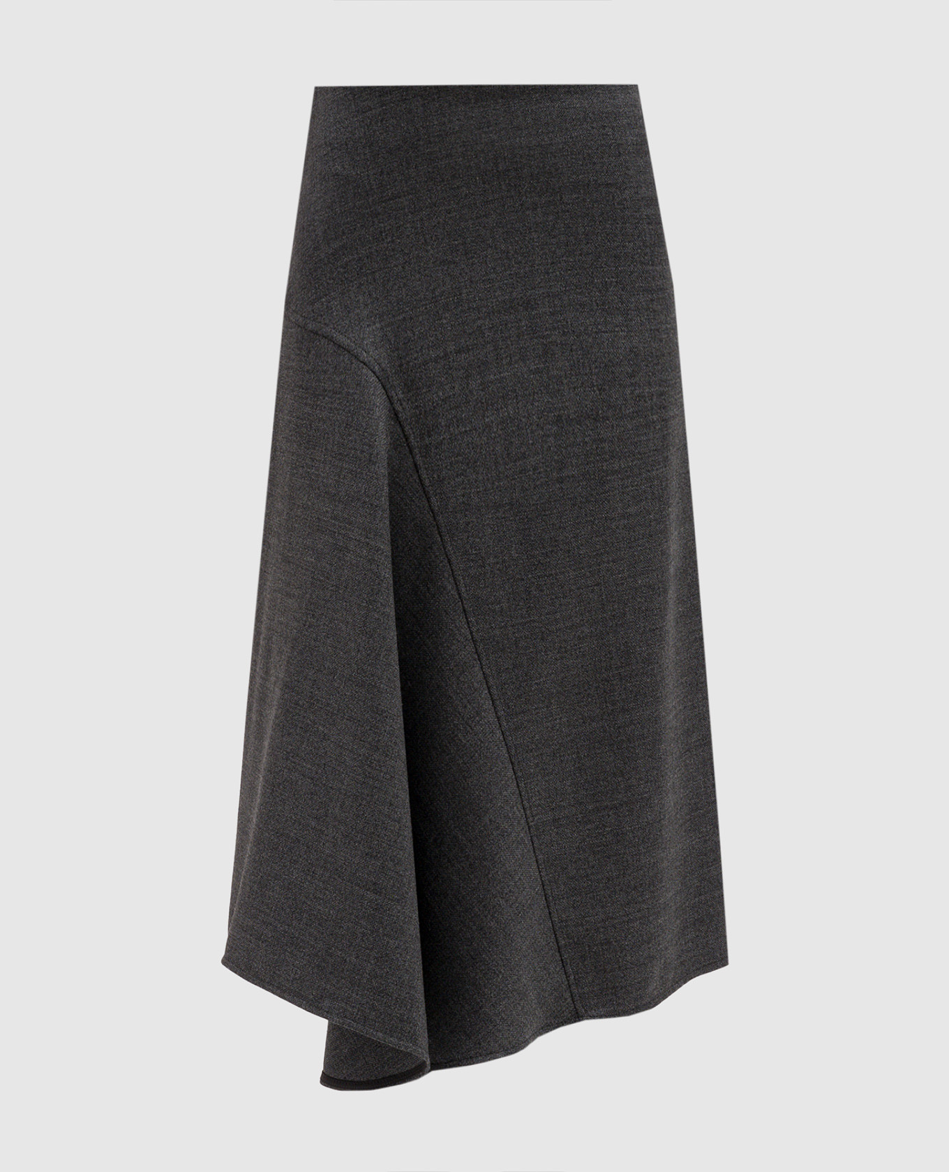 Gray skirt made of wool Brunello Cucinelli