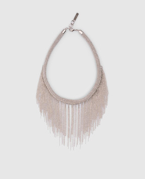 Peserico Silver necklace with monil chains S35443C0CC448