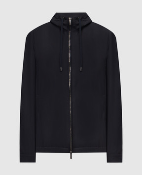 Peserico Blue jacket with wool R5224002588