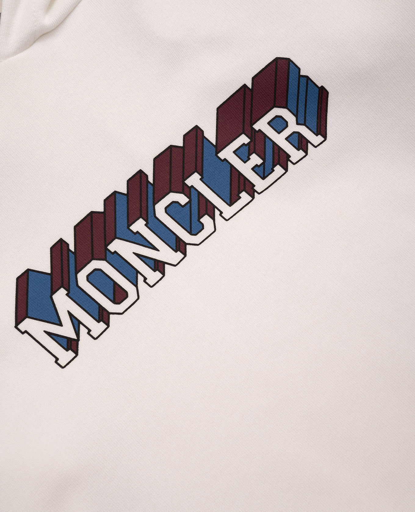 

Children's white hoodie with logo print Moncler ENFANT