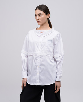 Rokh White shirt with logo R0CA294