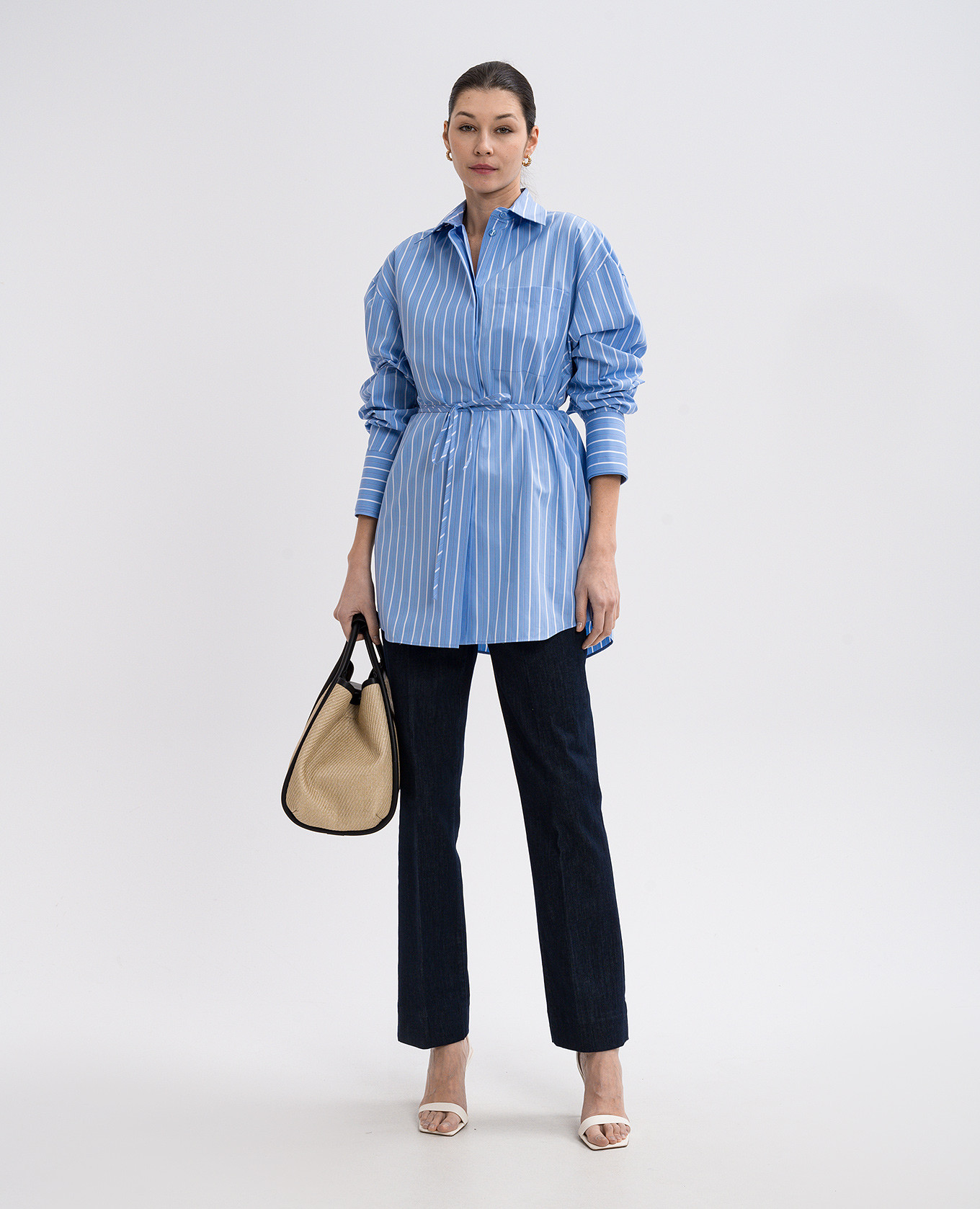 FIRMA blue striped long-sleeved shirt Max Mara Sportmax 2