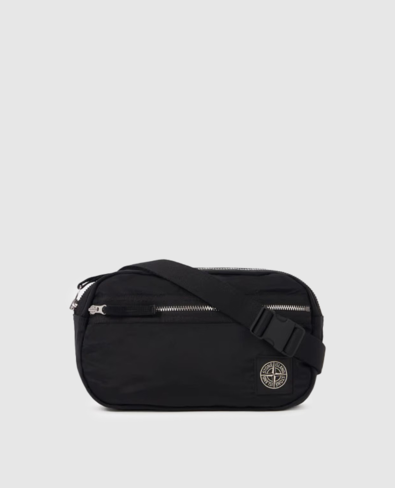 

Black bag with logo patch Stone Island