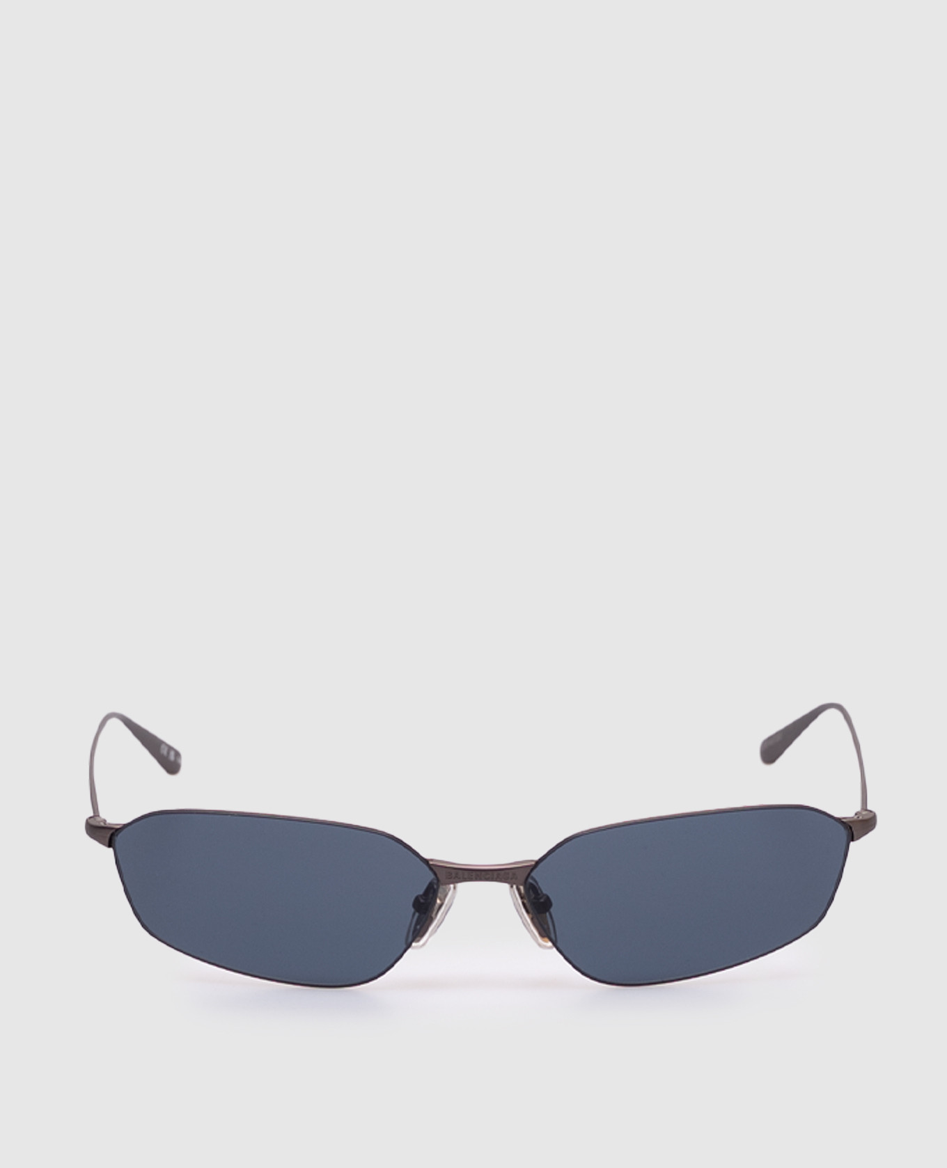 Gray Invisible Oval Sunglasses Balenciaga