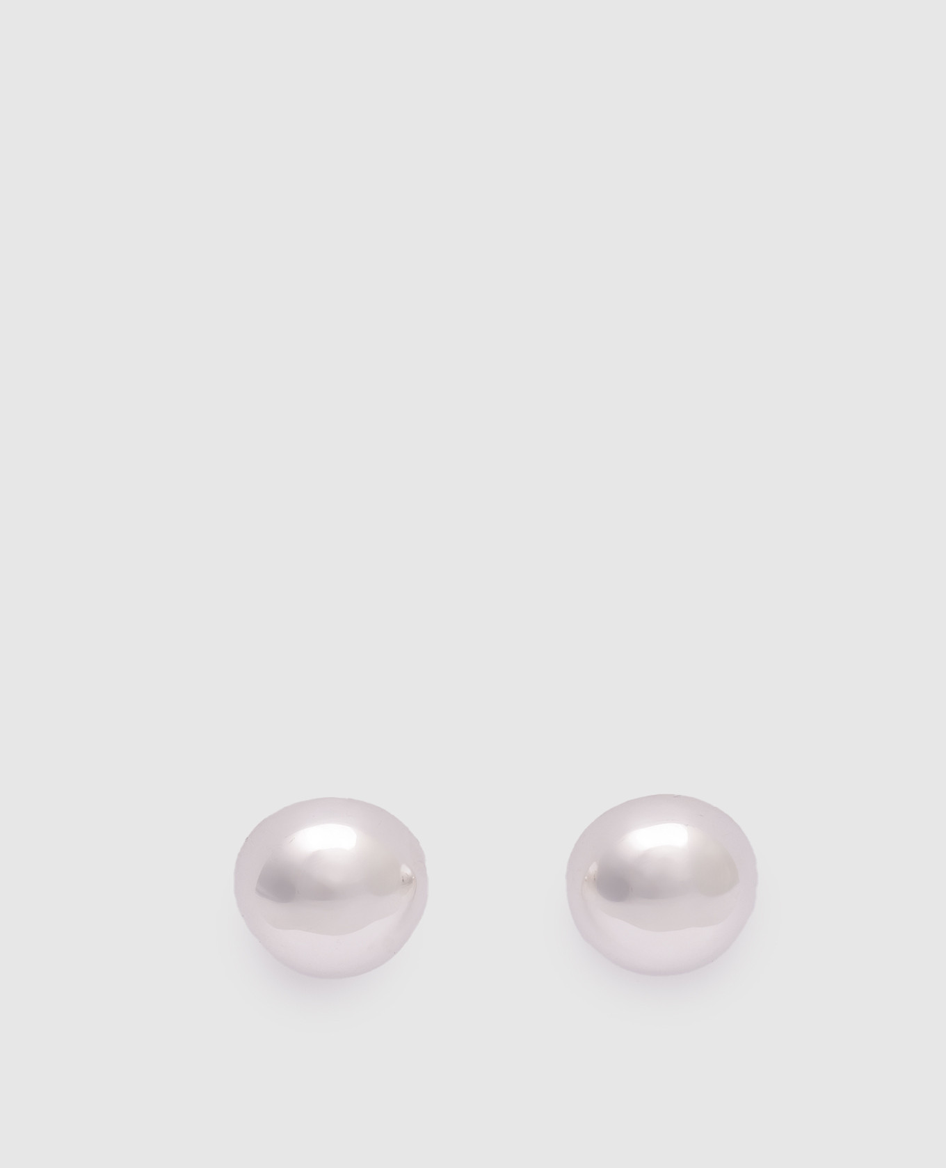 

Silver hemisphere earrings ANNIKA INEZ