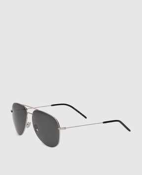 Saint Laurent Silver sunglasses with logo engraving 419695Y9910