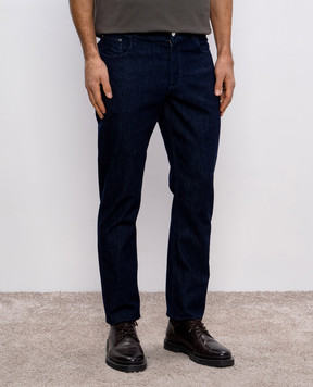 Cashmere&Whiskey Blue jeans with logo PHILADELFIA731