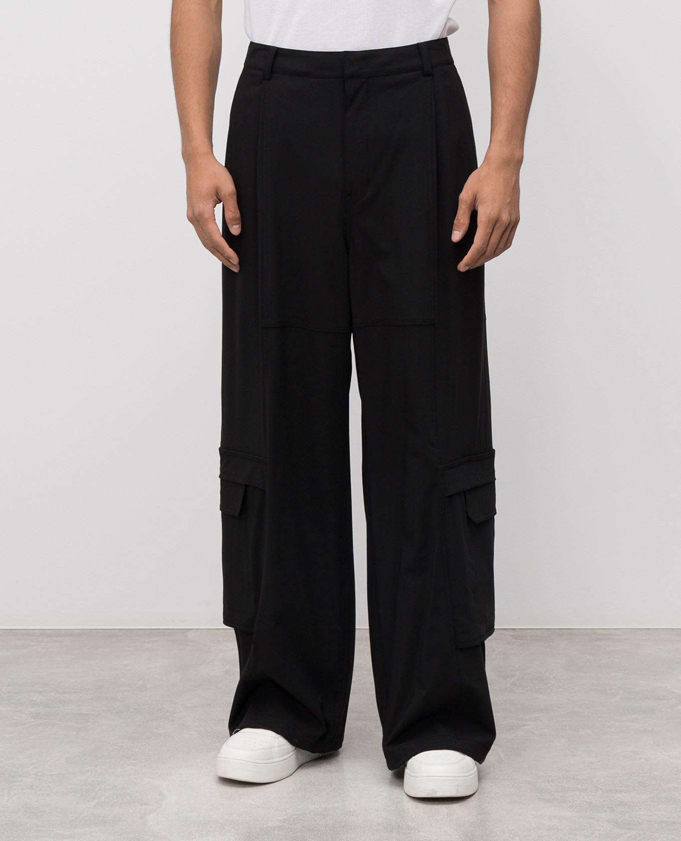 Black wool cargo pants Juun.j 3