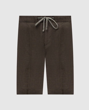 Cashmere&Whiskey Blue linen shorts 2555
