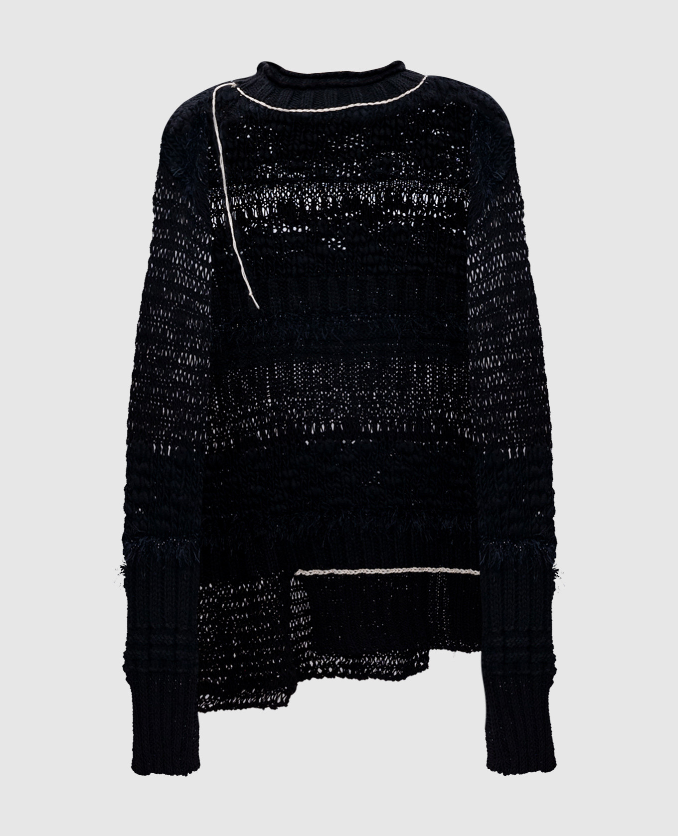 

Black sweater with wool Y`S Yamamoto