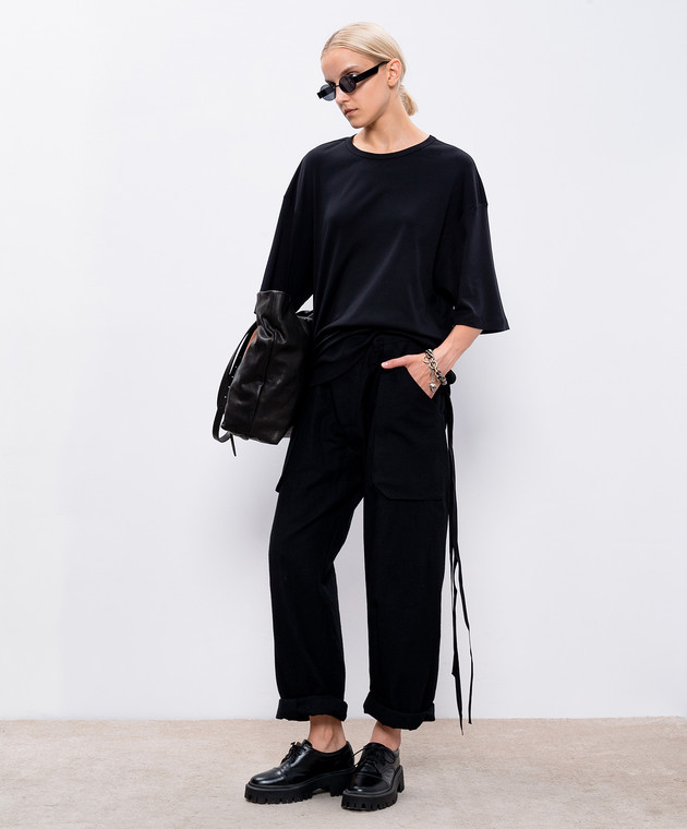 Ann Demeulemeester - Wannes black t-shirt 2402WJTS0633FA045 - shop