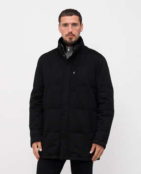 Enrico Mandelli Black cashmere down jacket 2T790A4816