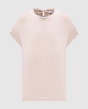 Brunello Cucinelli Beige T-shirt with lapels M0T18BD200