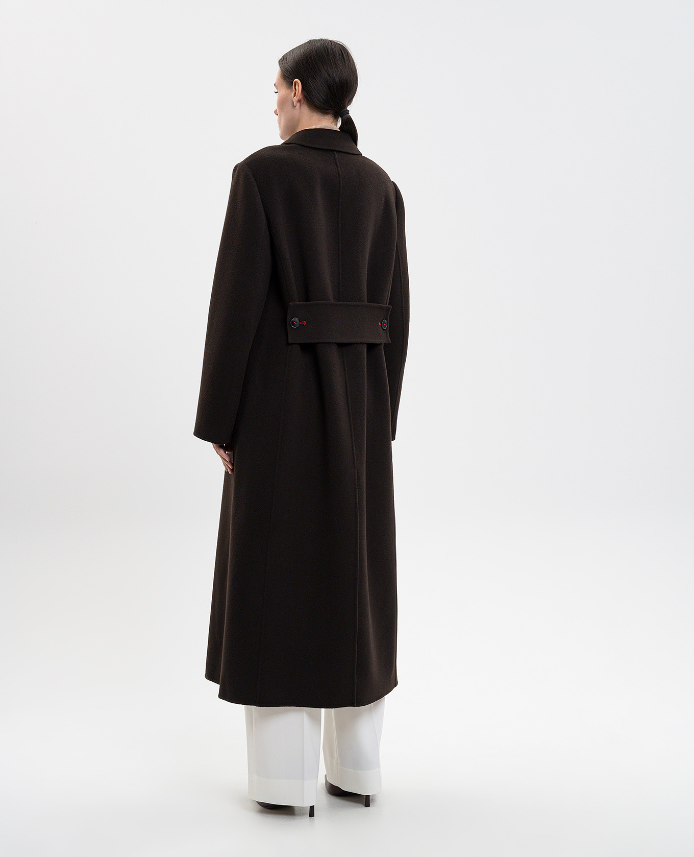 

Brown double-breasted wool and cashmere coat Victoria Beckham