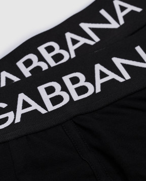 Dolce&Gabbana Set of black boxer shorts with logo M9D70JONN97