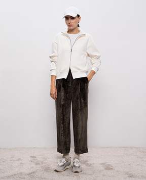 Peserico Khaki corduroy pants P0483101597
