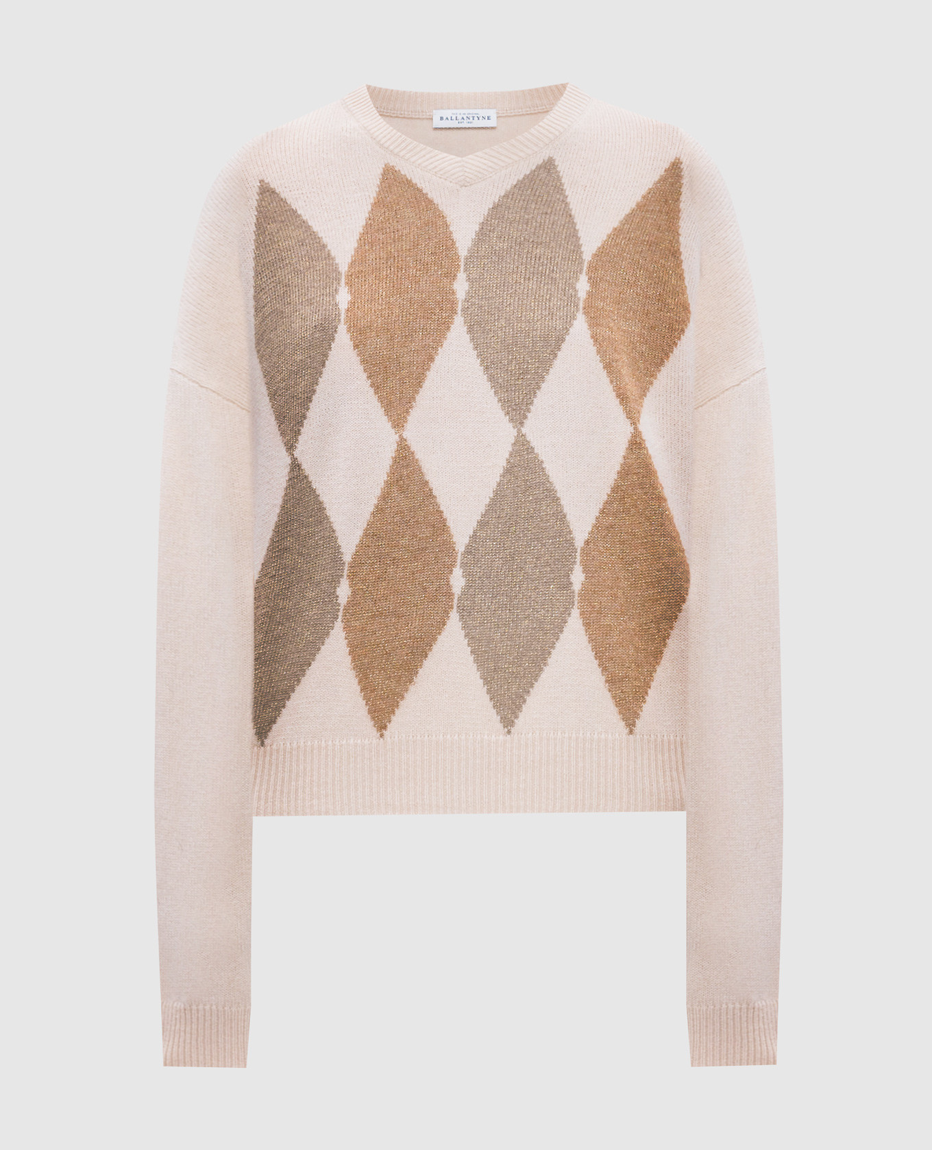 

Beige wool pullover with a pattern Ballantyne