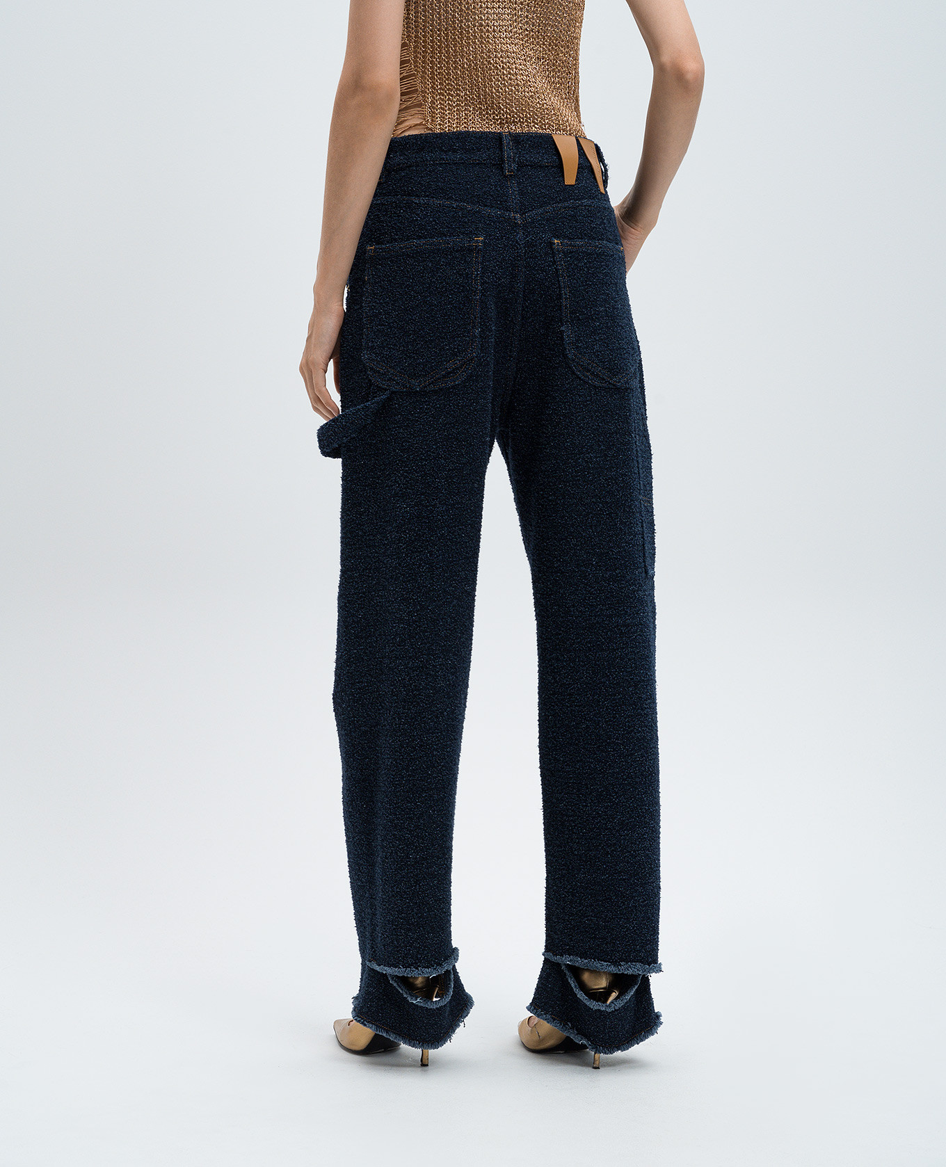 Blue jeans with bouclé DARKPARK 4
