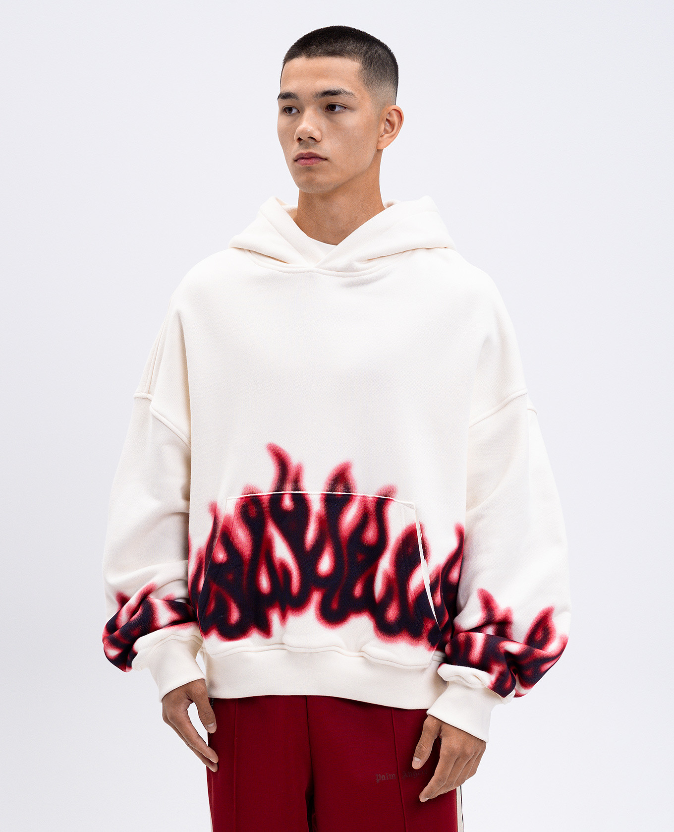 White Flames hoodie Palm Angels 3