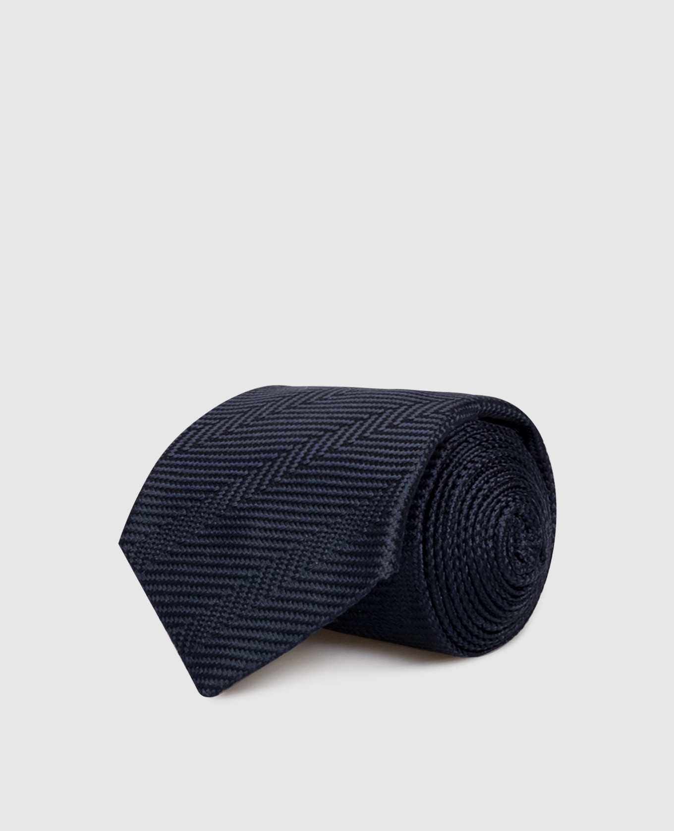Blue patterned silk tie Brunello Cucinelli