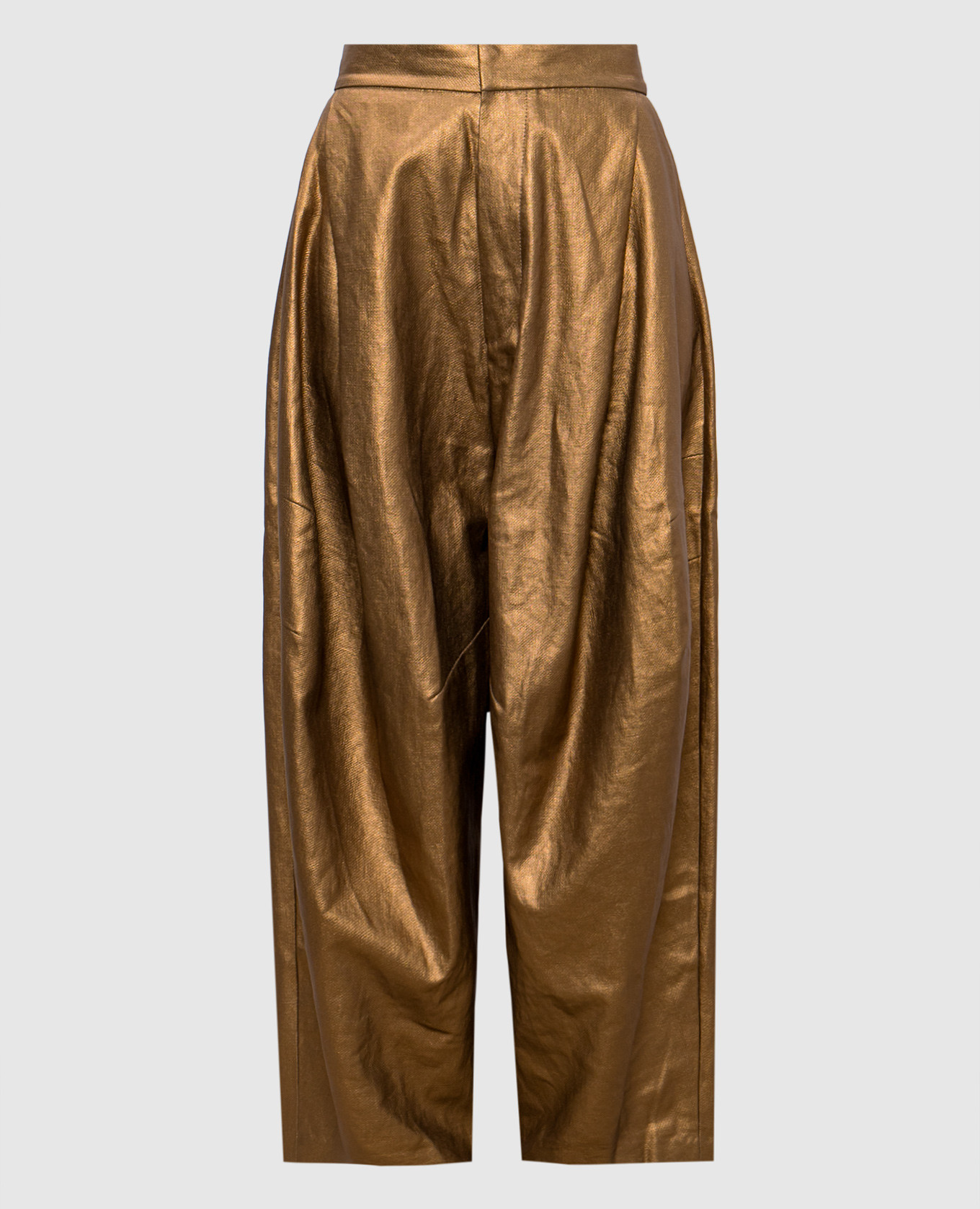 

Pin gold linen pants UMA WANG, Golden