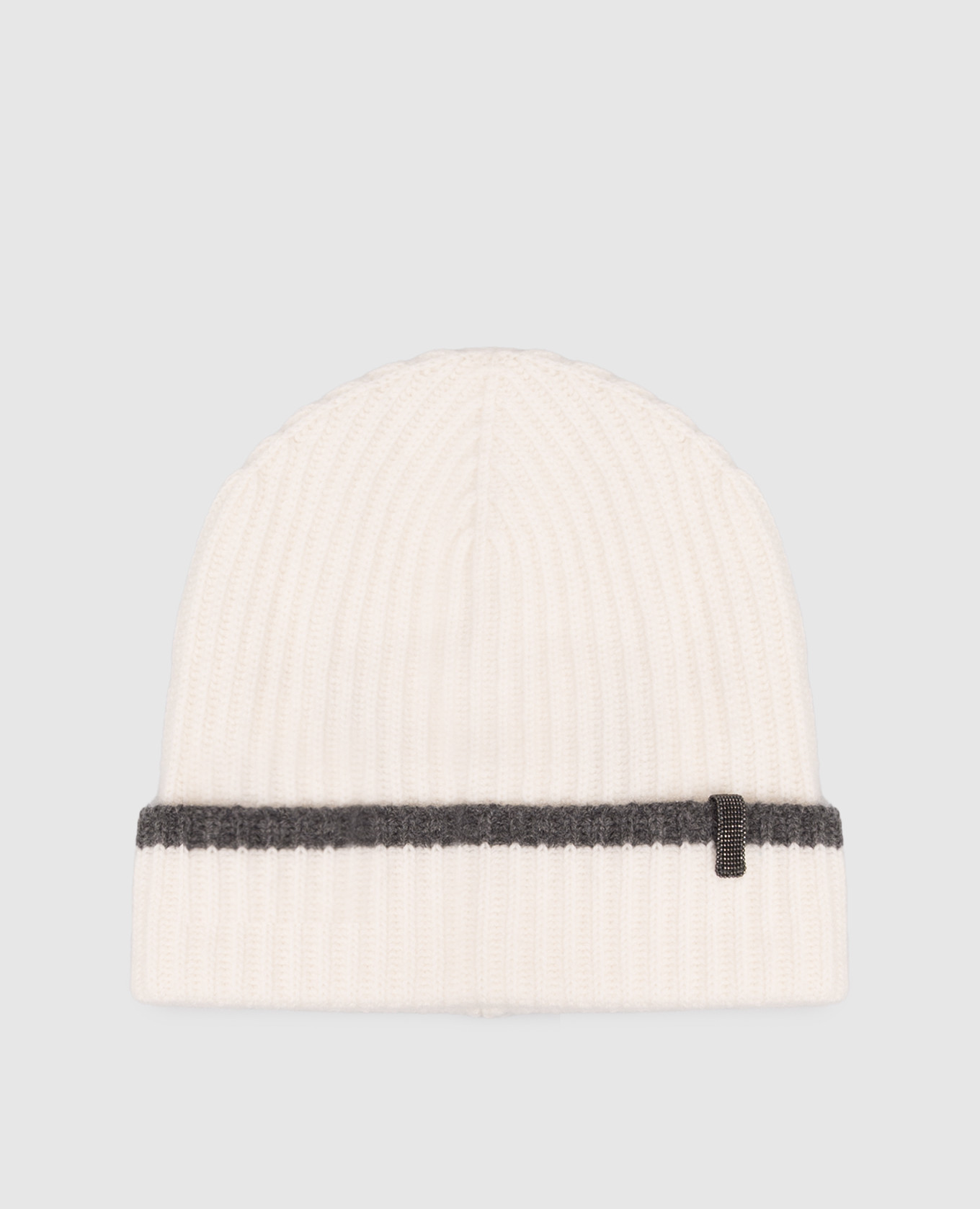 White cashmere hat Brunello Cucinelli