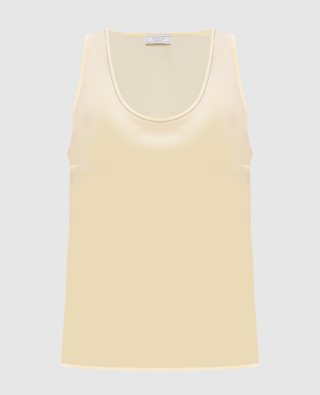 

Yellow silk top Peserico