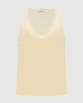 Peserico Yellow silk top S0898107325