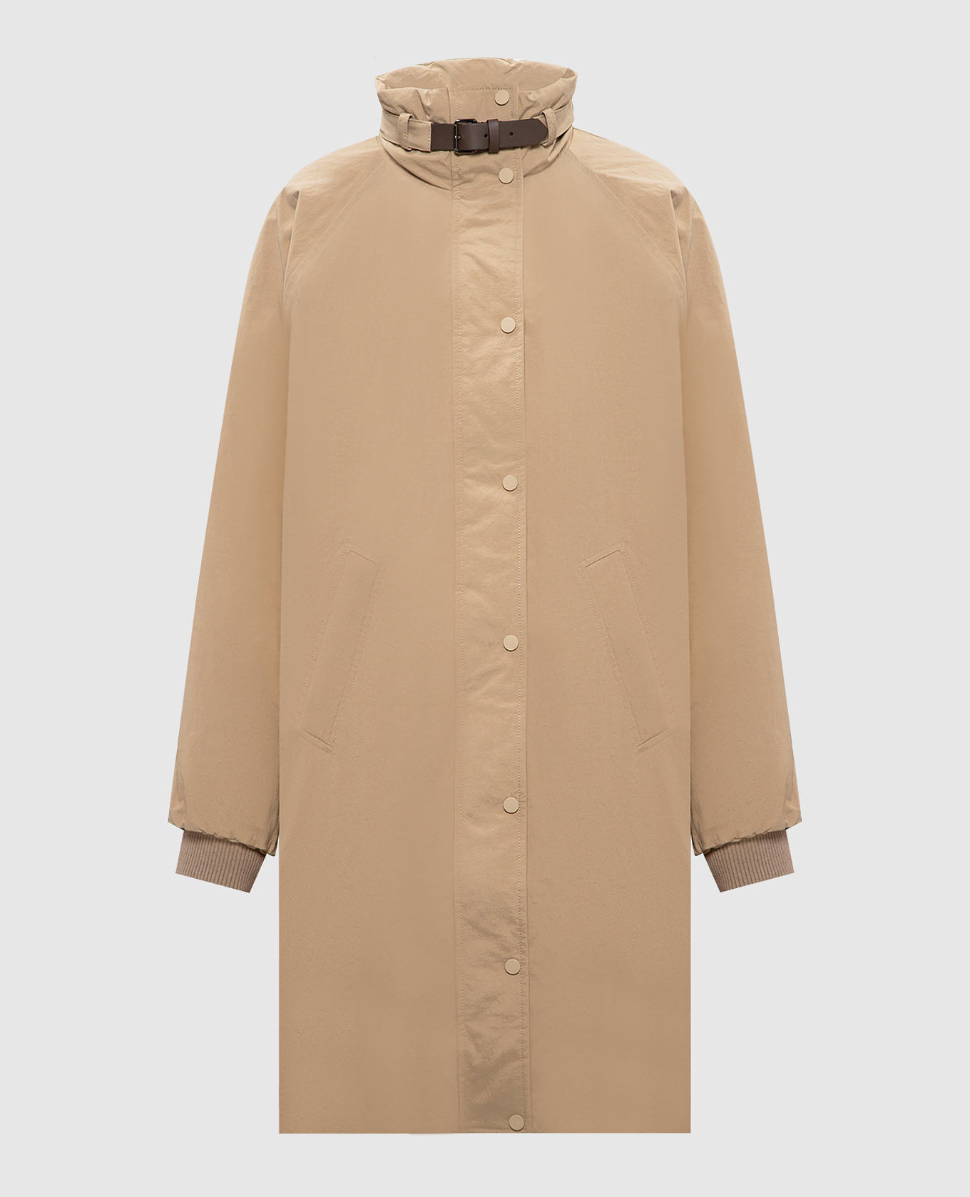 

Beige down jacket with monil chain Brunello Cucinelli