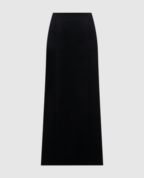 Balenciaga Black wool maxi skirt 814081TPT24