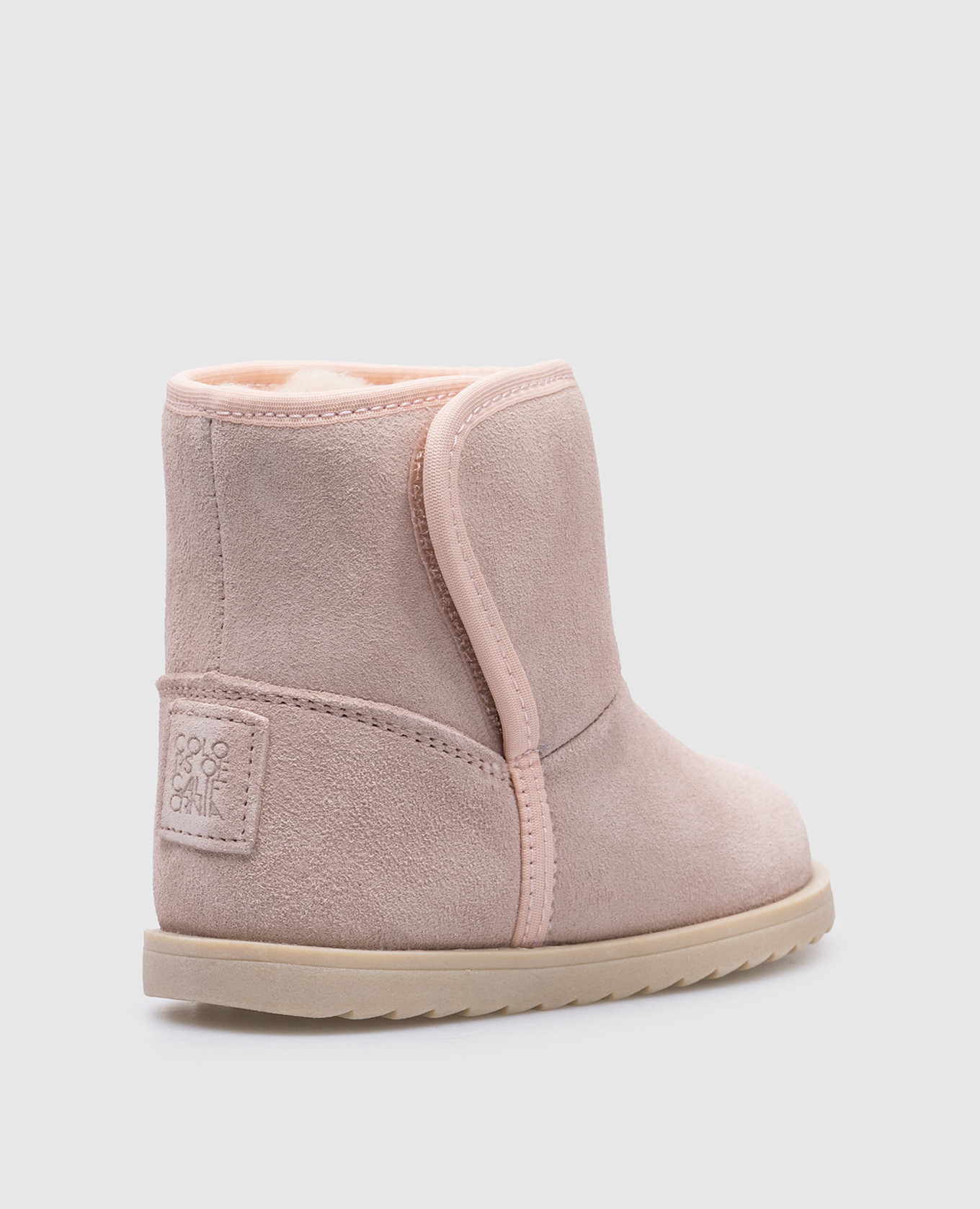 

Kids pink logo suede ugg boots Colors of california, Розовый