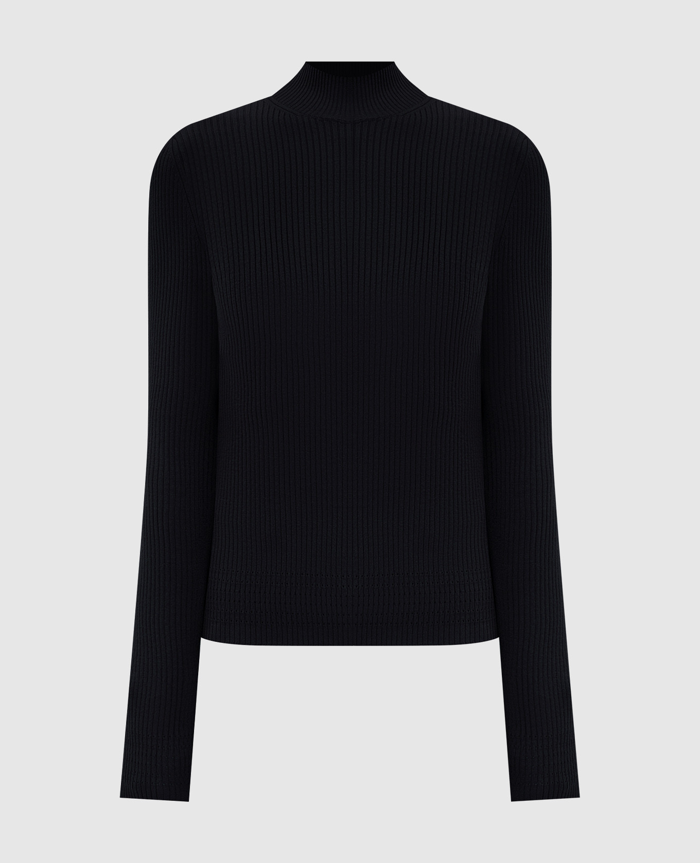 Black ribbed golf Twinset