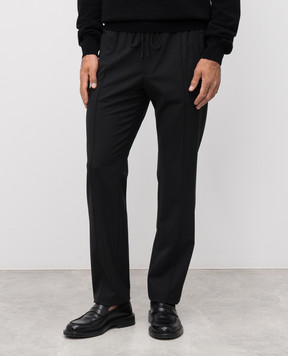 Dolce&Gabbana Black pants with wool GP147TFURK8