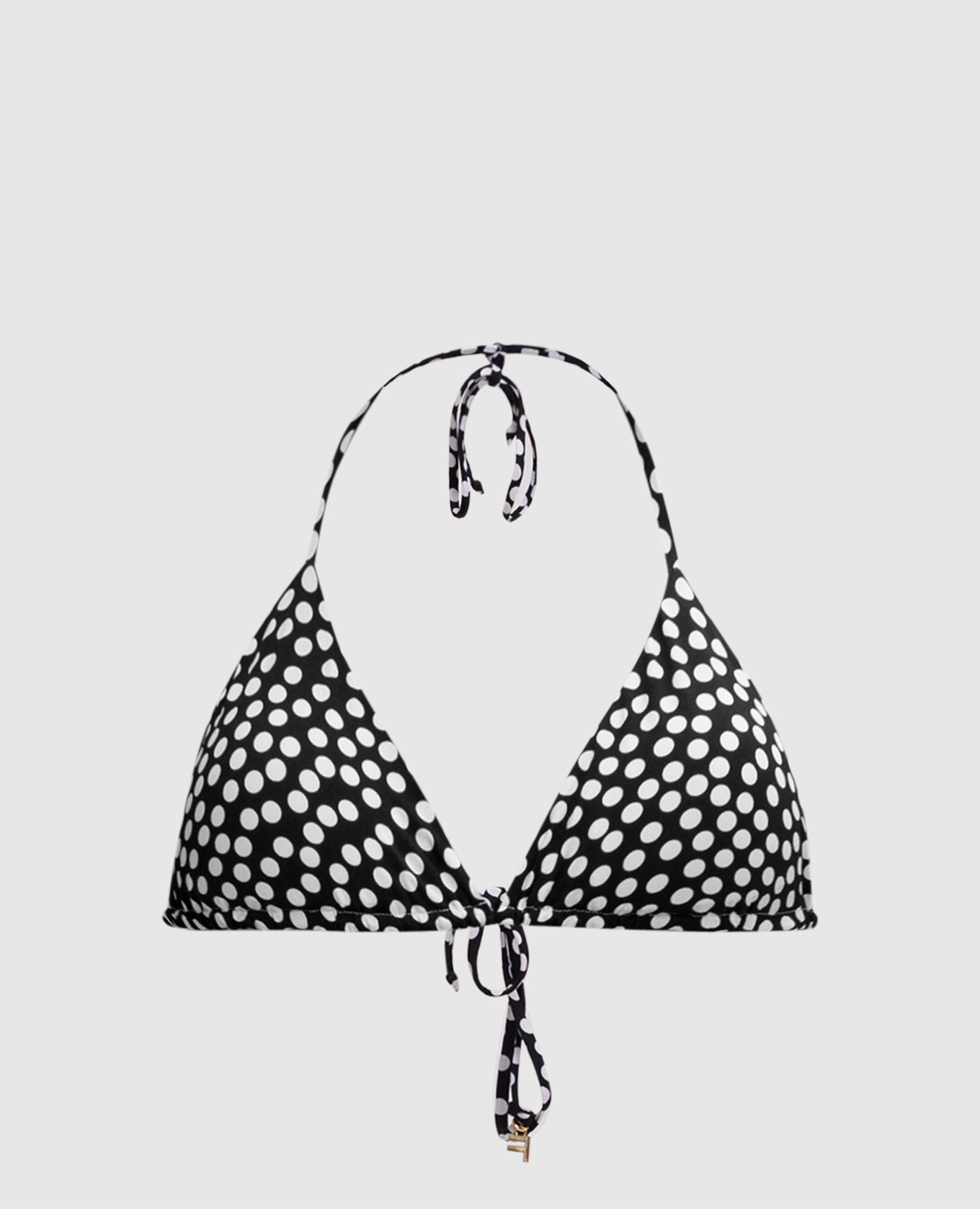 

Polka dot swimsuit bodice Fisico, Black