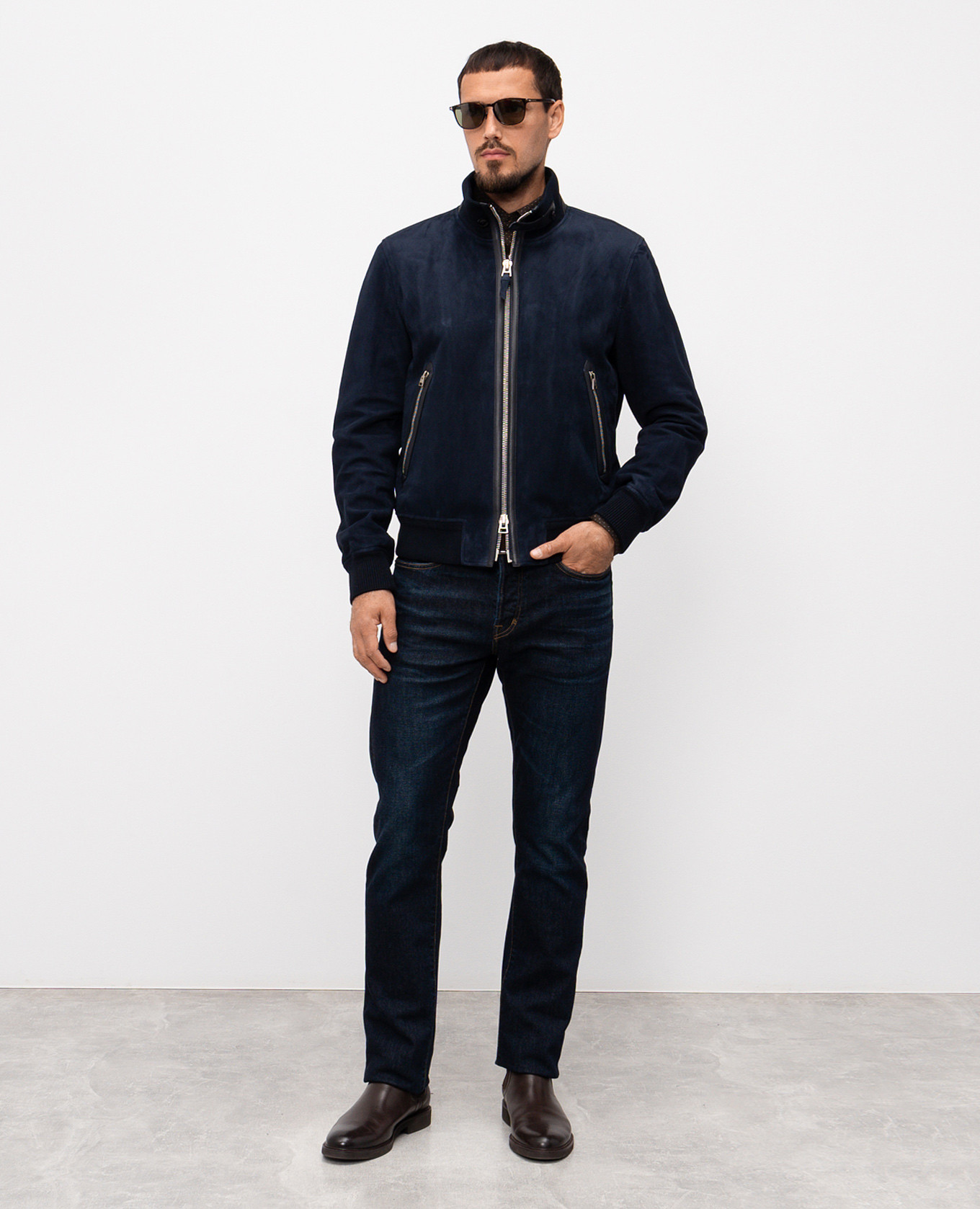 

Brown polka dot shirt Tom Ford