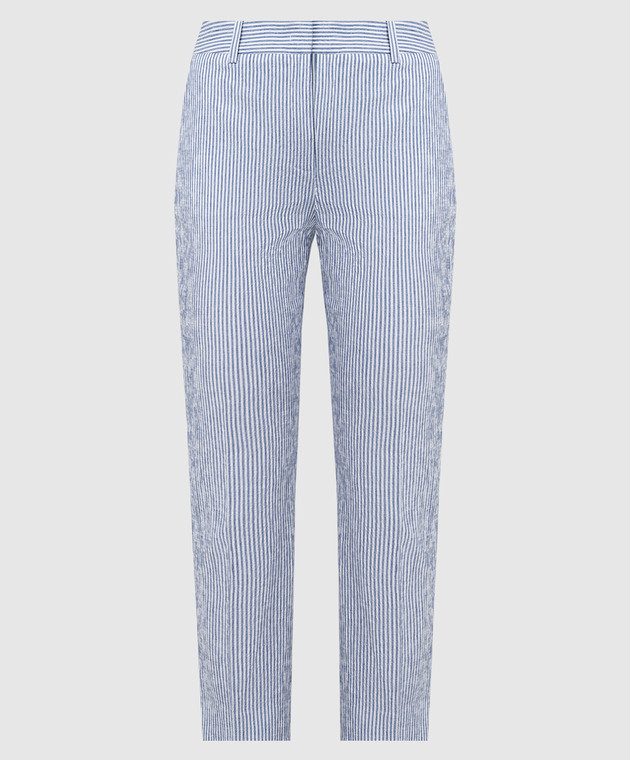 Max Mara Weekend - Blue STARLET pants with striped linen