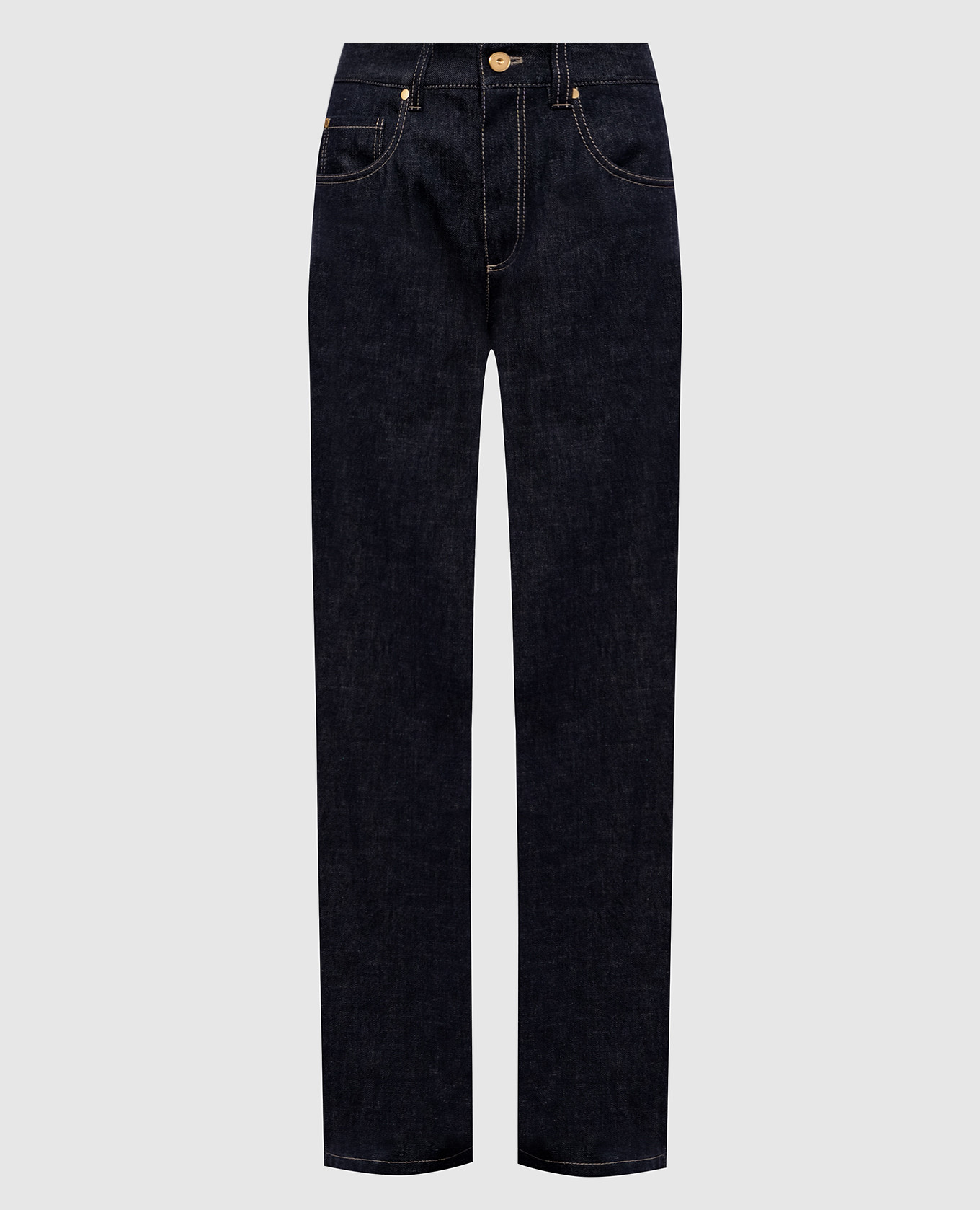 

Blue jeans with logo patch Brunello Cucinelli