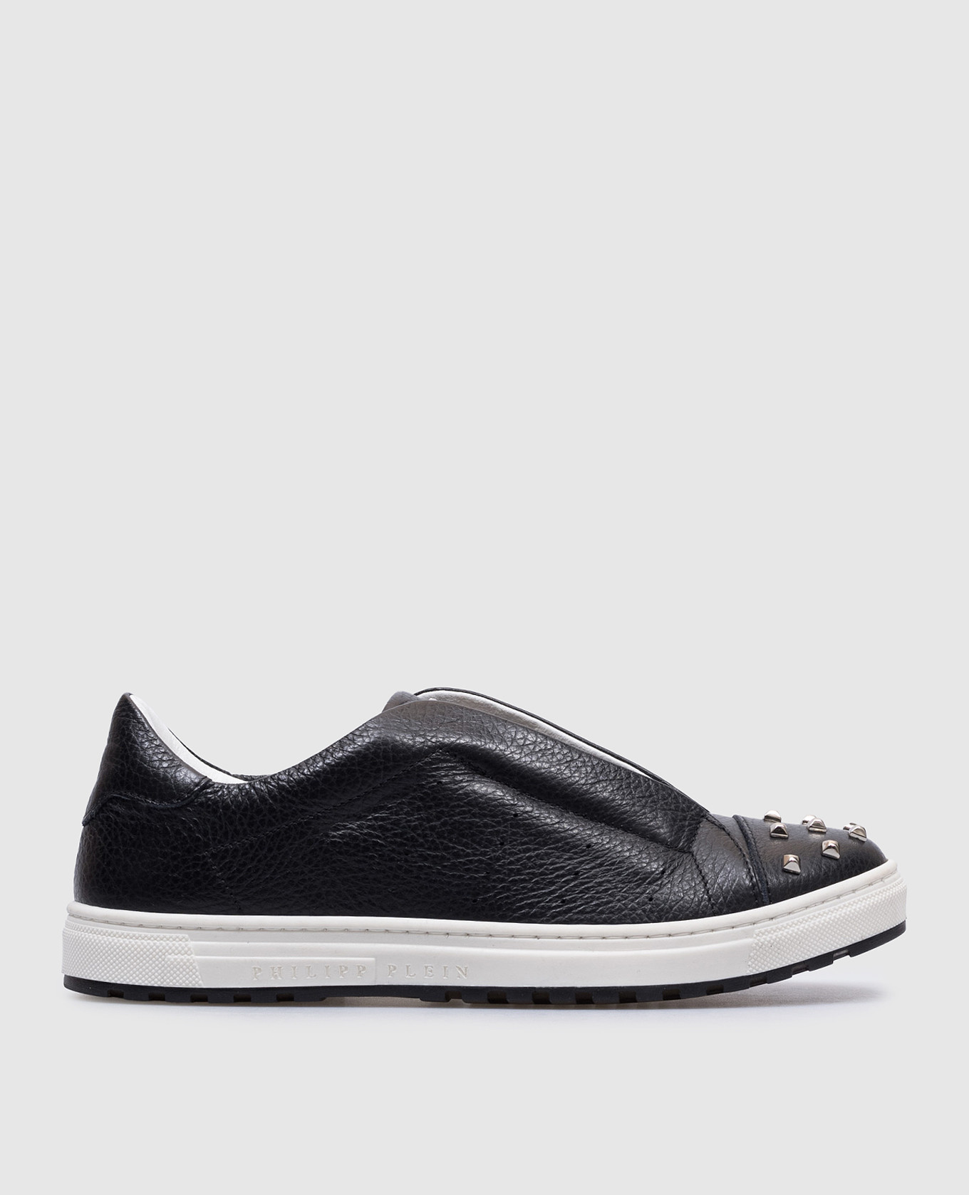 Tom children's blue leather sneakers with rivets
