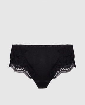 Dolce&Gabbana Black panties with silk and lace O2A02TONO13