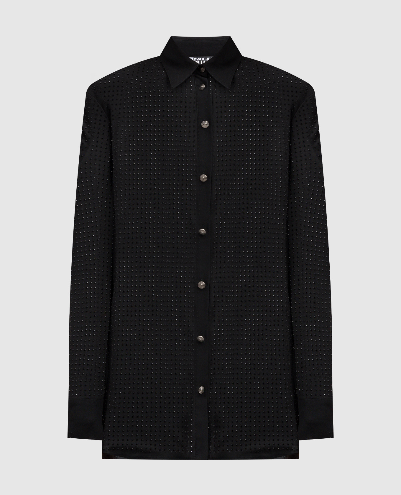 

Black blouse with crystals Versace Jeans Couture