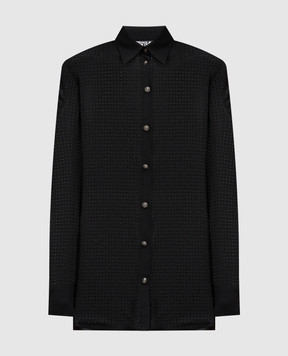 Versace Jeans Couture Black blouse with crystals 76HAL2A2J0124