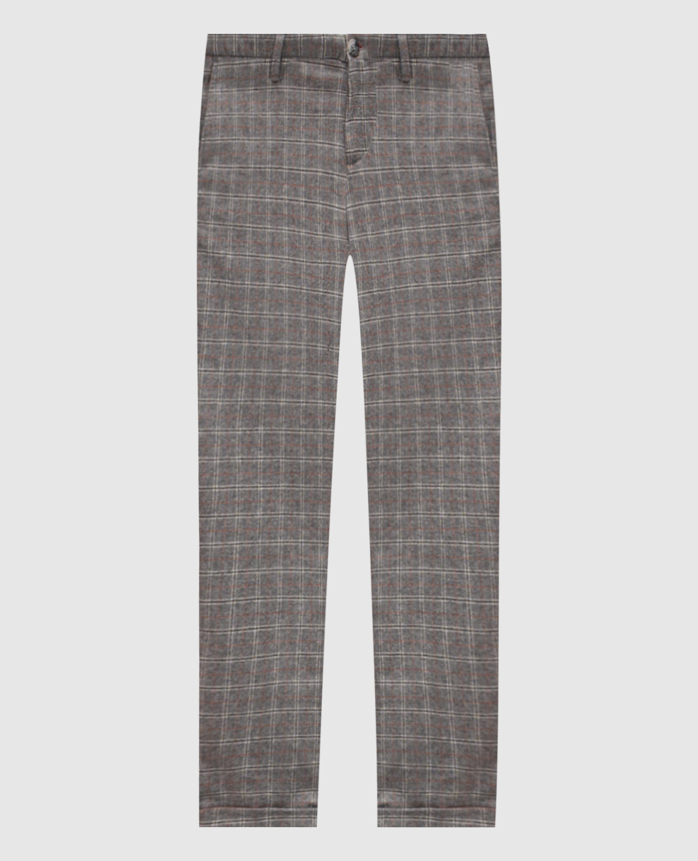 Gray checked wool pants AT.P.Co