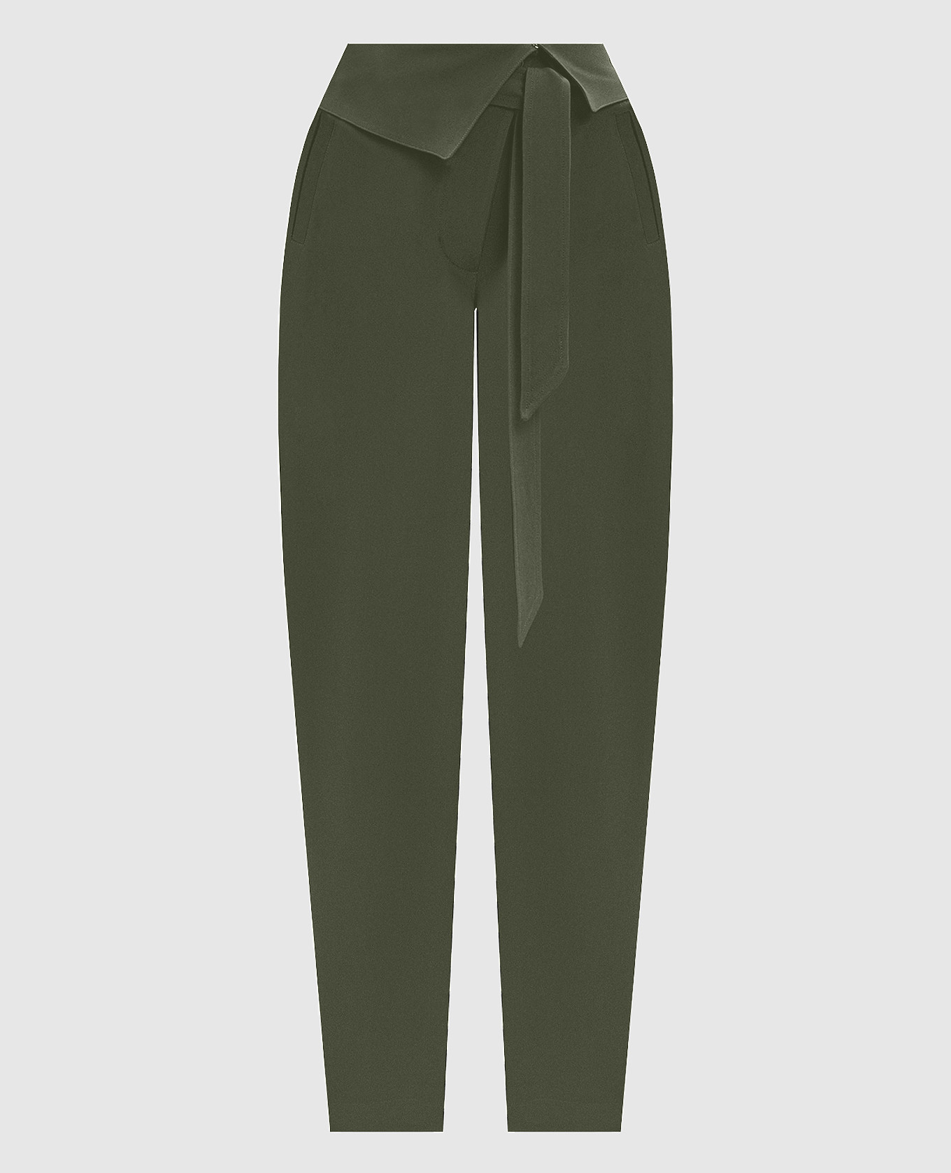 Khaki wool pants The Attico