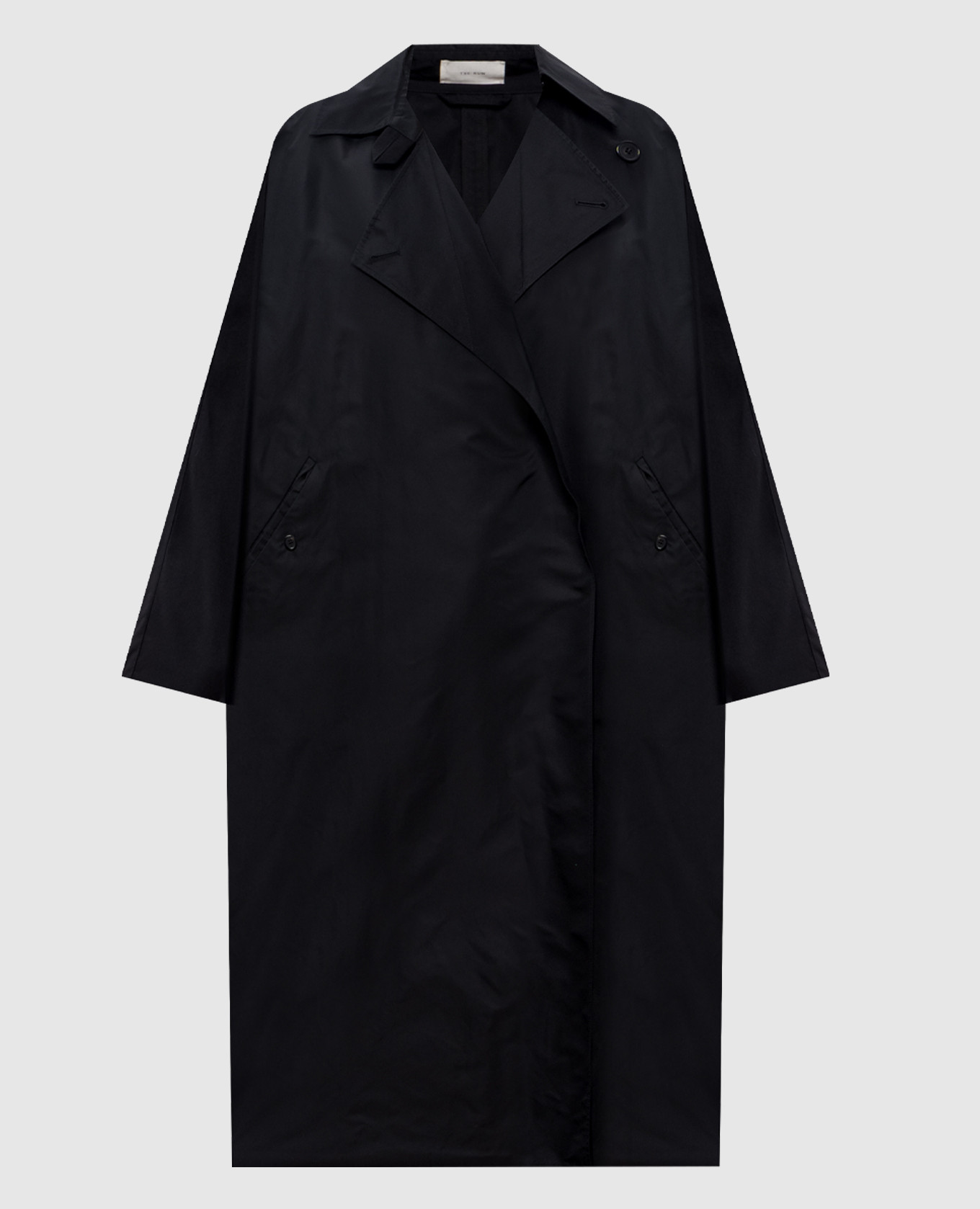 Black Clint silk cloak The Row
