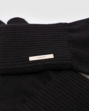 C2H4 Black gloves made of wool SUAC032