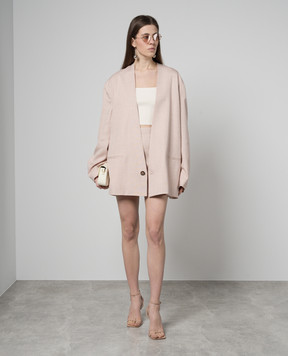 Philosophy di Lorenzo Serafini Pink jacket with linen A05082126