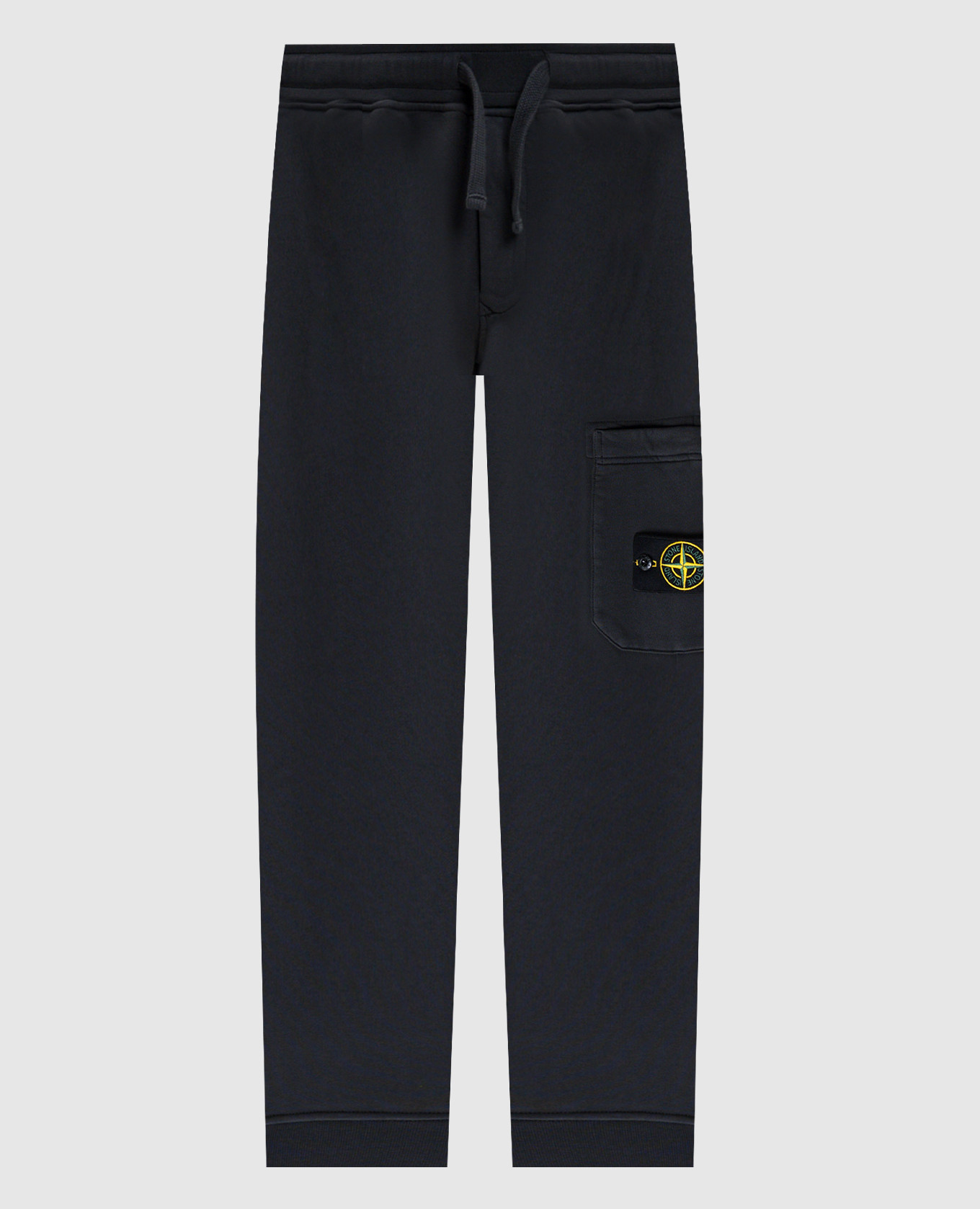 Grey joggers with logo patch Stone Island