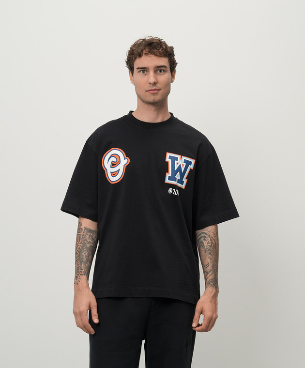 Off-White - Black Wizard t-shirt OMAA120F24JER00Q - shop with