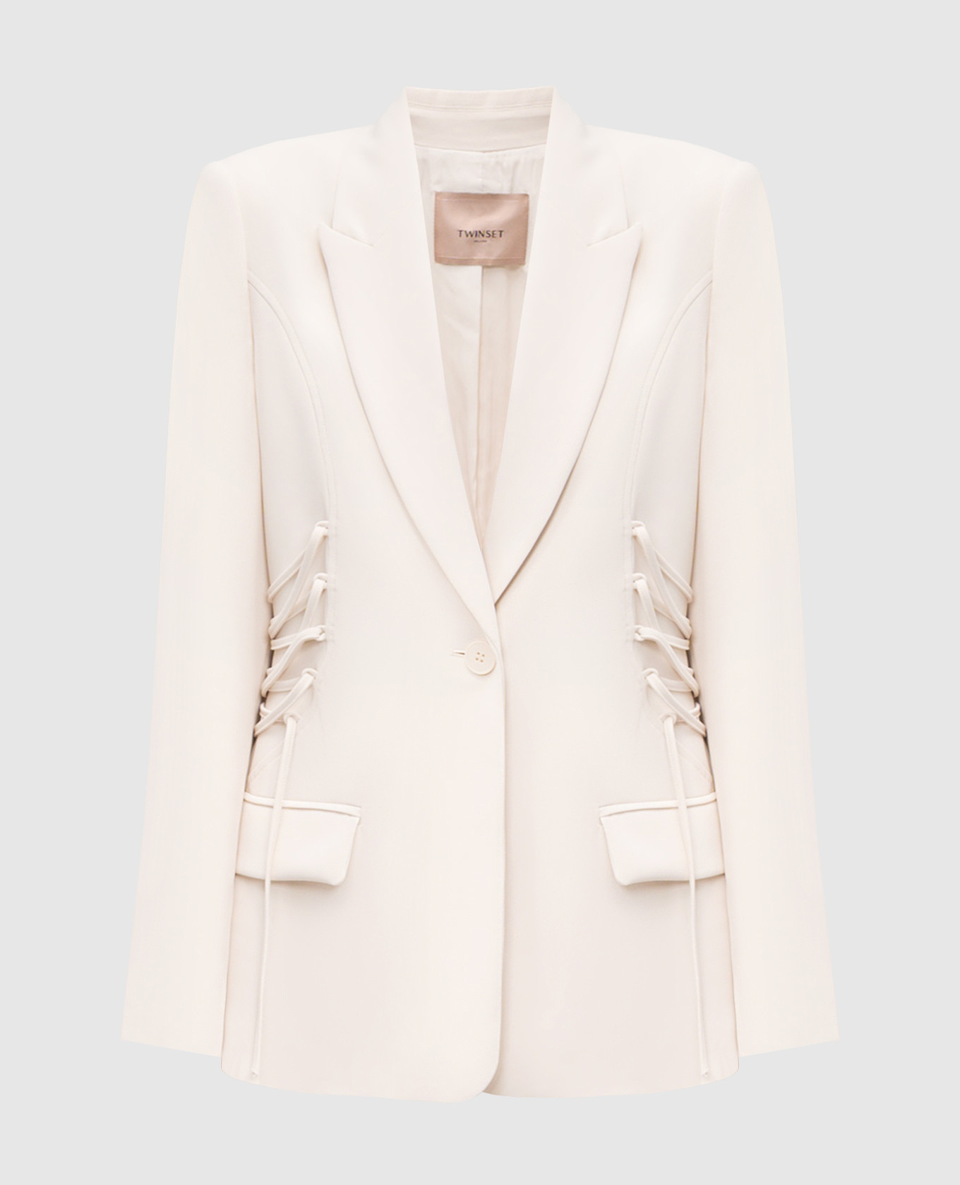 

White jacket with laces Twinset