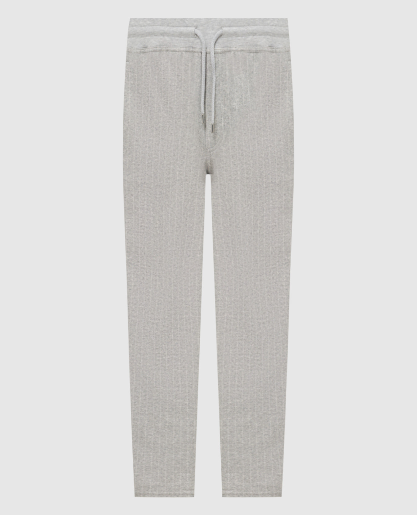 Brunello Cucinelli Gray striped sweatpants